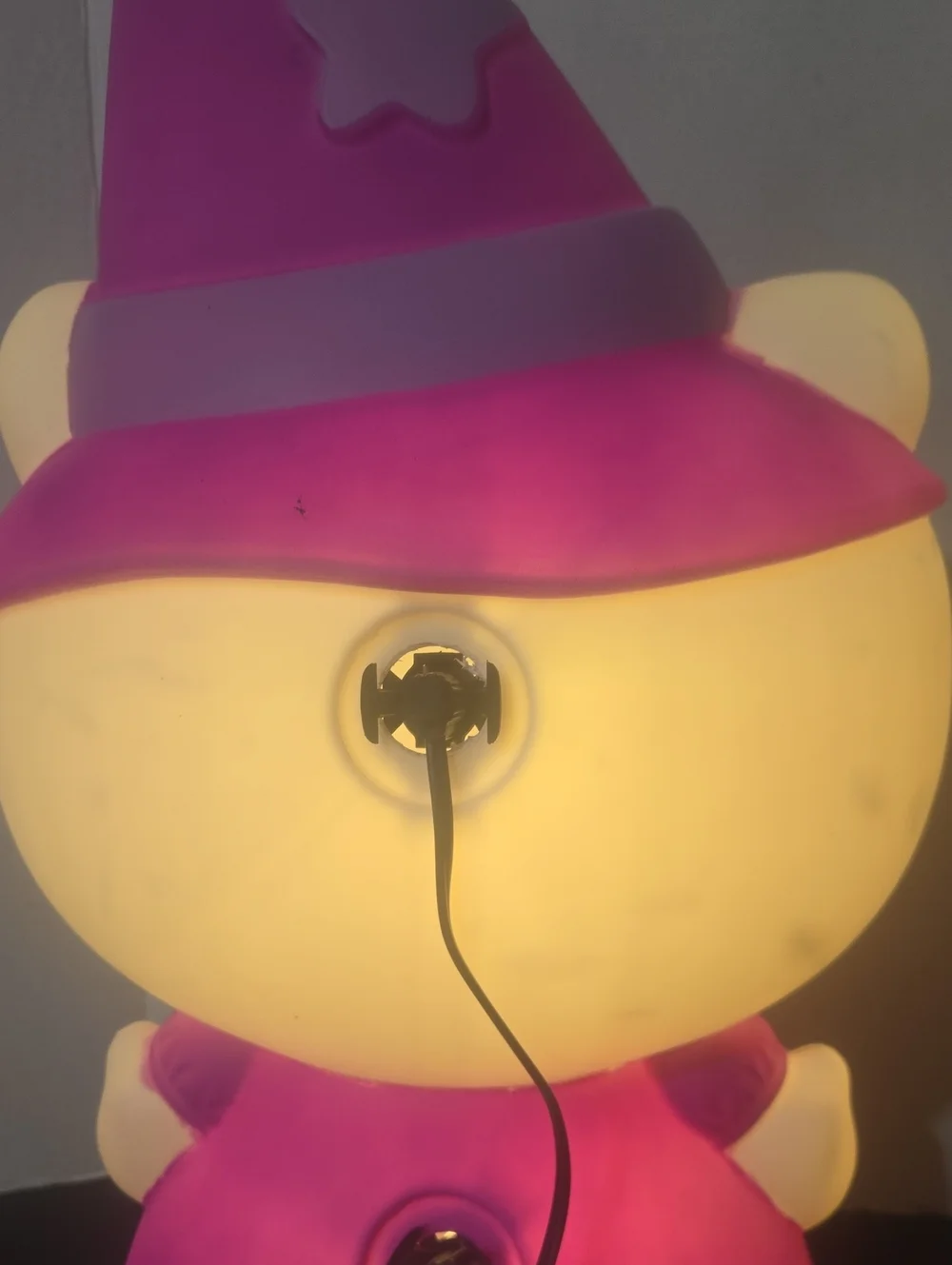 Hello Kitty Blow Mold Witch Halloween Lighted Yard Decor Sculpture 22” Plug-in